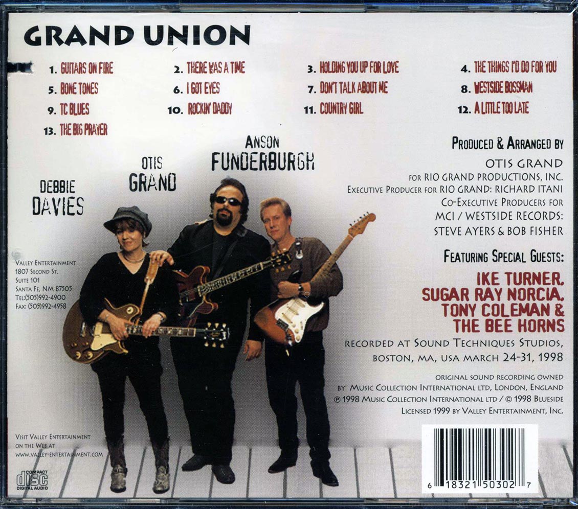 Otis Grand, Anson Funderburgh, Debbie Davies - Grand Union (marked/ltd stock) Music CD