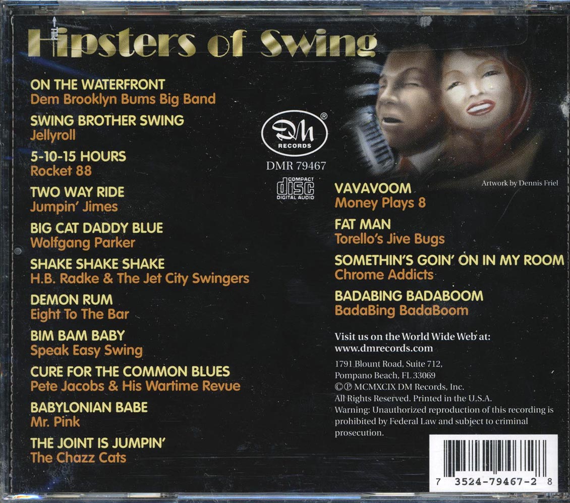 Jellyroll, Rocket 88, Wolfgang Parker, Etc. - Hipsters Of Swing (marked/ltd stock) Music CD