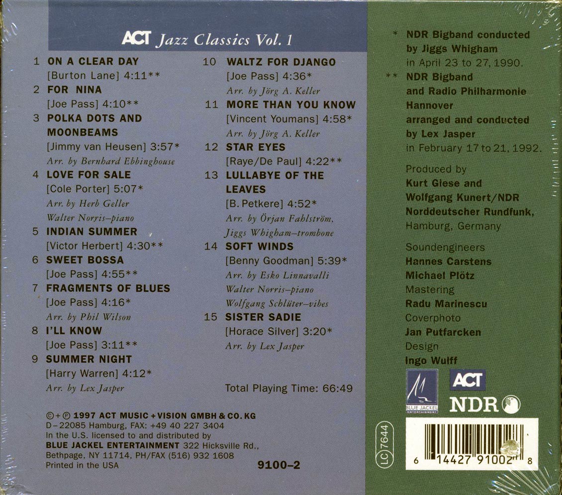 Joe Pass - In Hamburg (marked/ltd stock) (deluxe 3-fold digipak) Music CD