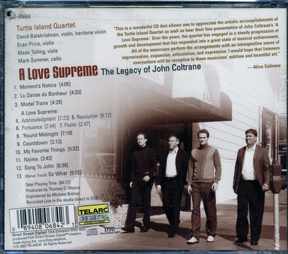 The Turtle Island Quartet A Love Supreme The Legacy Of John Coltrane marked/ltd stock Music CD