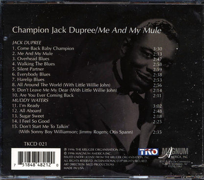 Champion Jack Dupree Muddy Waters Me And My Mule marked/ltd stock Music CD