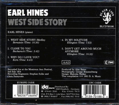 Earl Hines - West Side Story Music CD