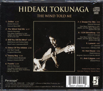 Hideaki Tokunaga - The Wind Told Me Music CD