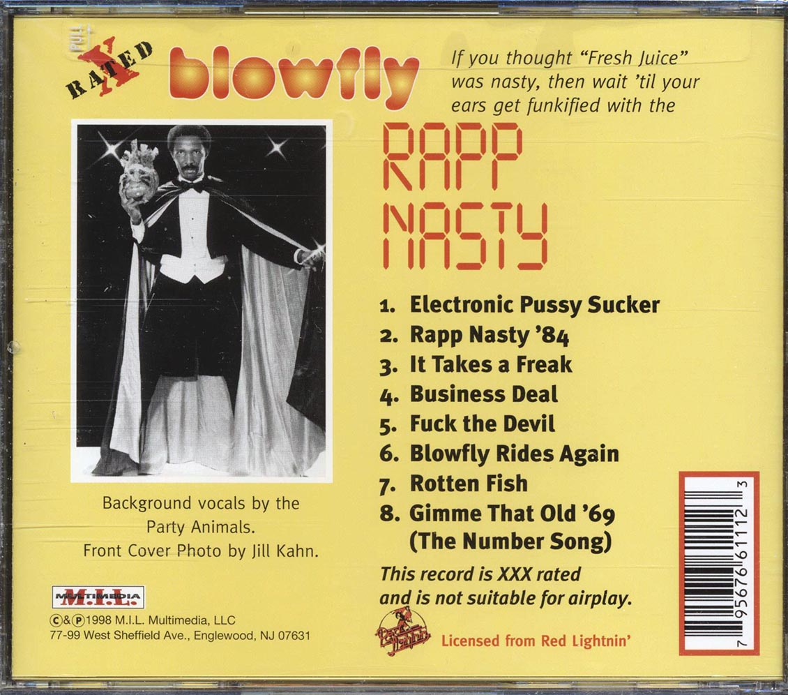 Blowfly - Rapp Nasty Music CD