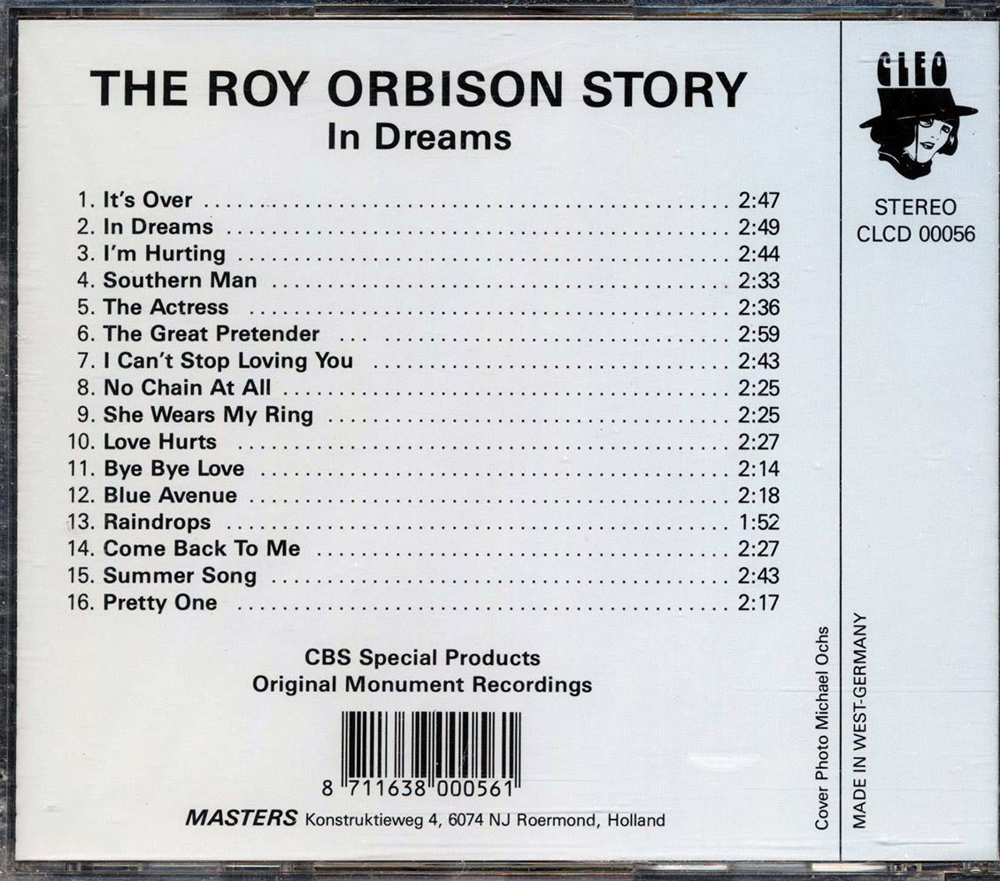 Roy Orbison - The Roy Orbison Story: In Dreams Music CD