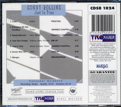 Sonny Rollins - Just In Time Music CD