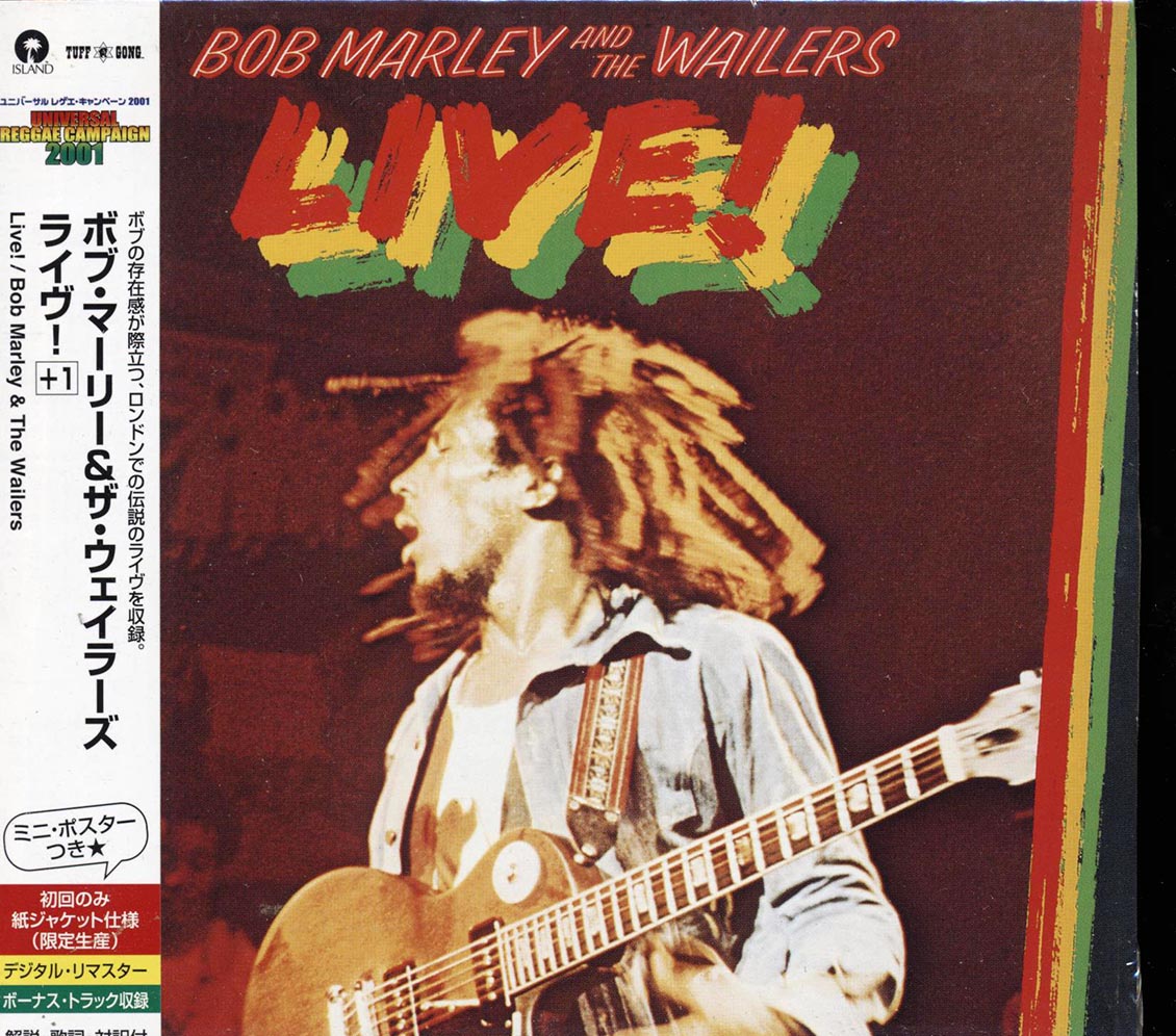 Bob Marley & The Wailers - Live! (Japan) (ltd. ed.) (deluxe mini-LP slipsleeve edition) Music CD