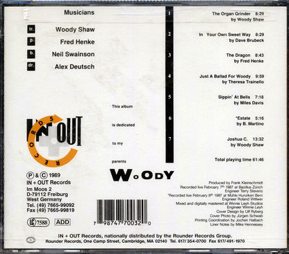 Woody Shaw - In My Own Sweet Way Music CD