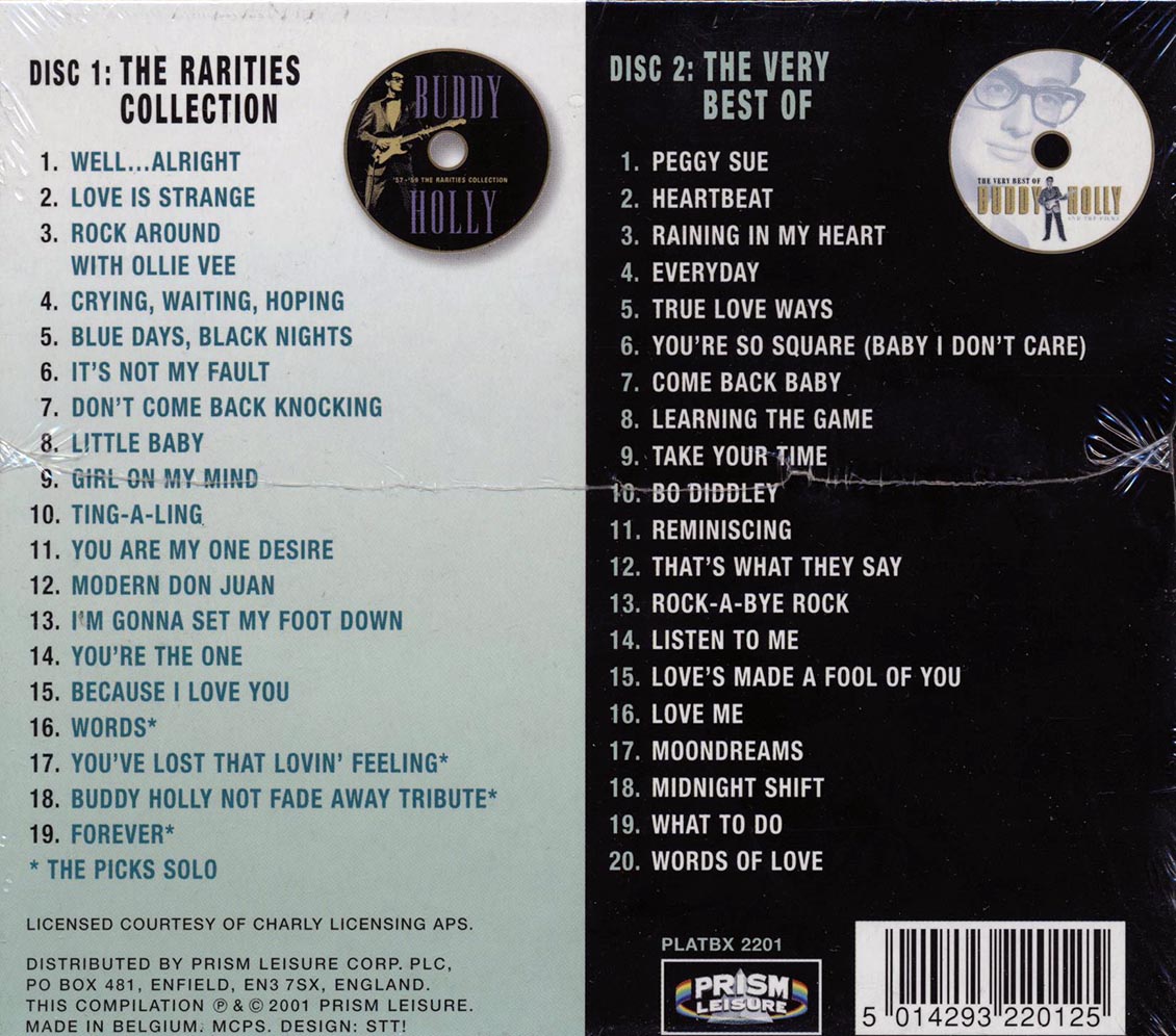 Buddy Holly - 39 Golden Greats Featuring The Picks (39 tracks) (2xCD) Music CD