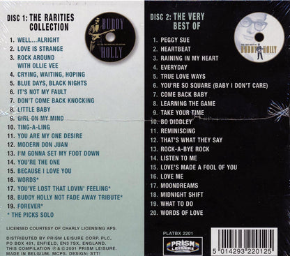 Buddy Holly - 39 Golden Greats Featuring The Picks (39 tracks) (2xCD) Music CD