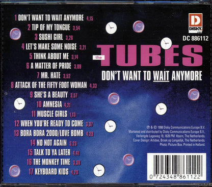 The Tubes - Don't Want To Wait Anymore Music CD
