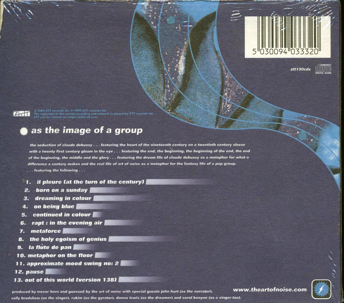 Art Of Noise The Seduction Of Claude Debussy Music CD