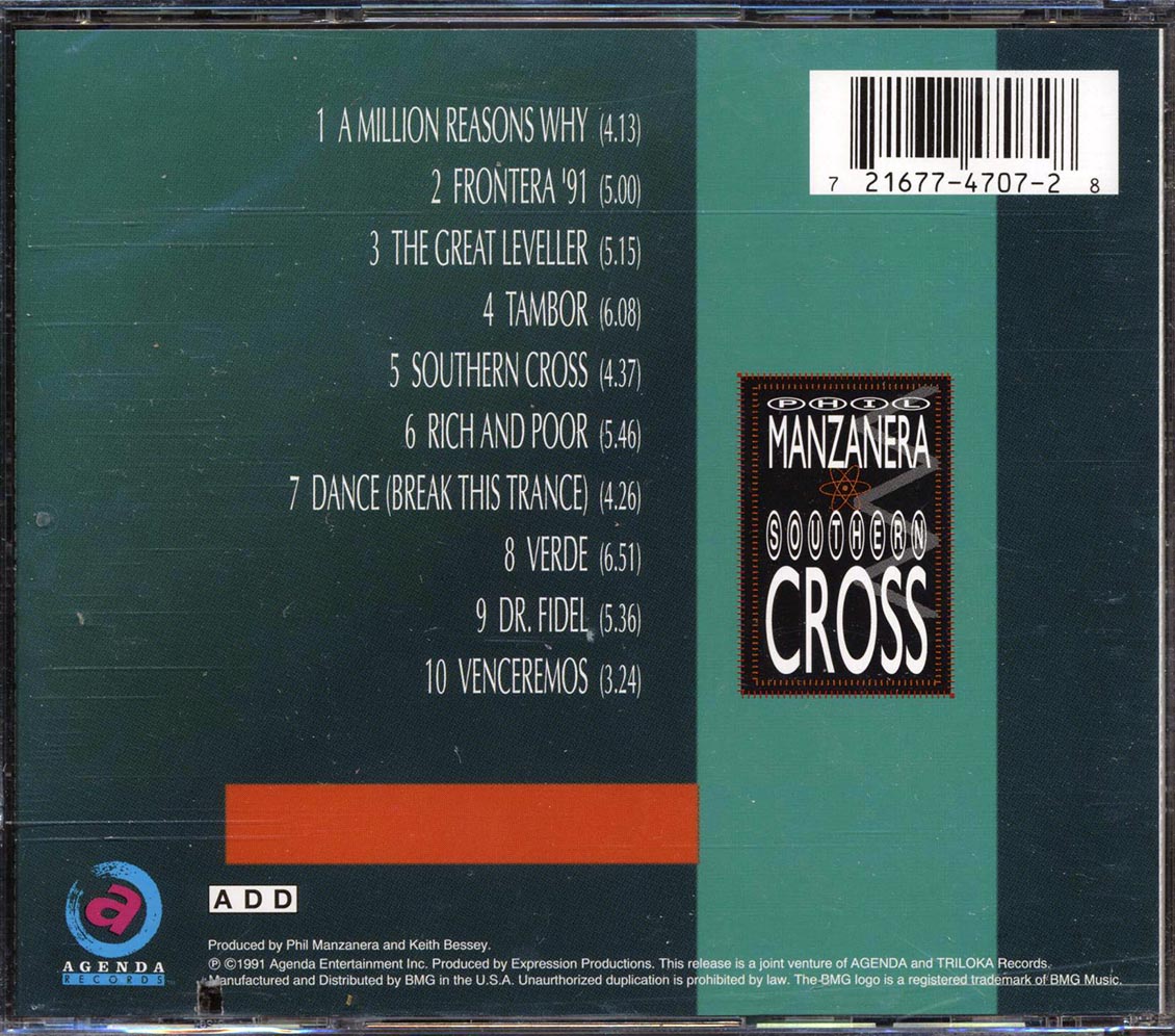 Phil Manzanera - Southern Cross Music CD