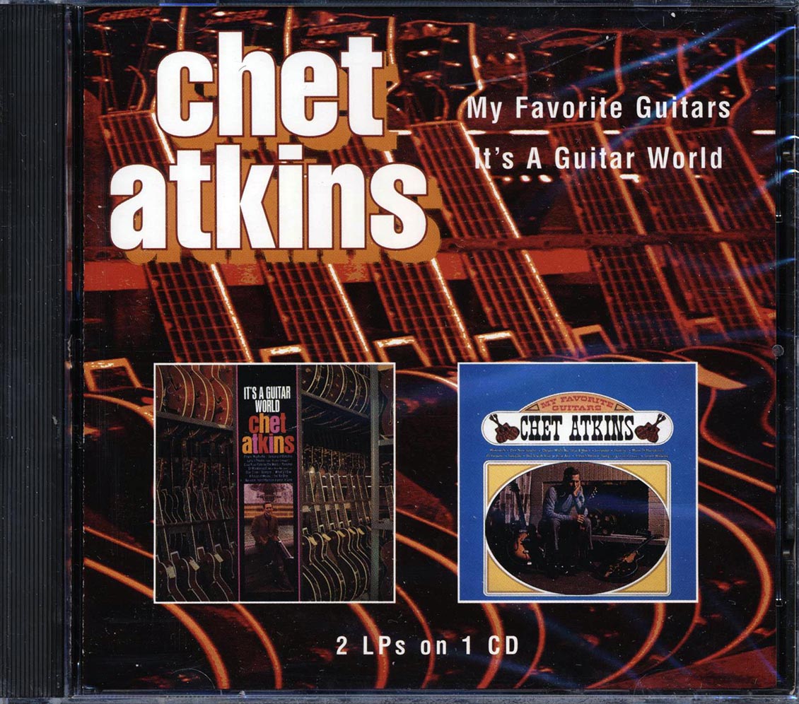 Chet Atkins - My Favorite Guitars + It's A Guitar World (2 albums on 1 CD) (24 tracks) Music CD