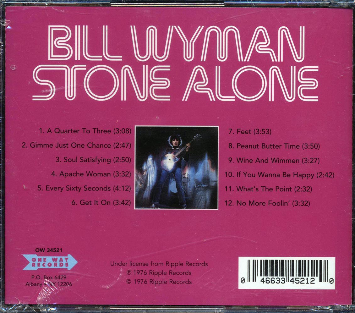 Bill Wyman - Stone Alone Music CD