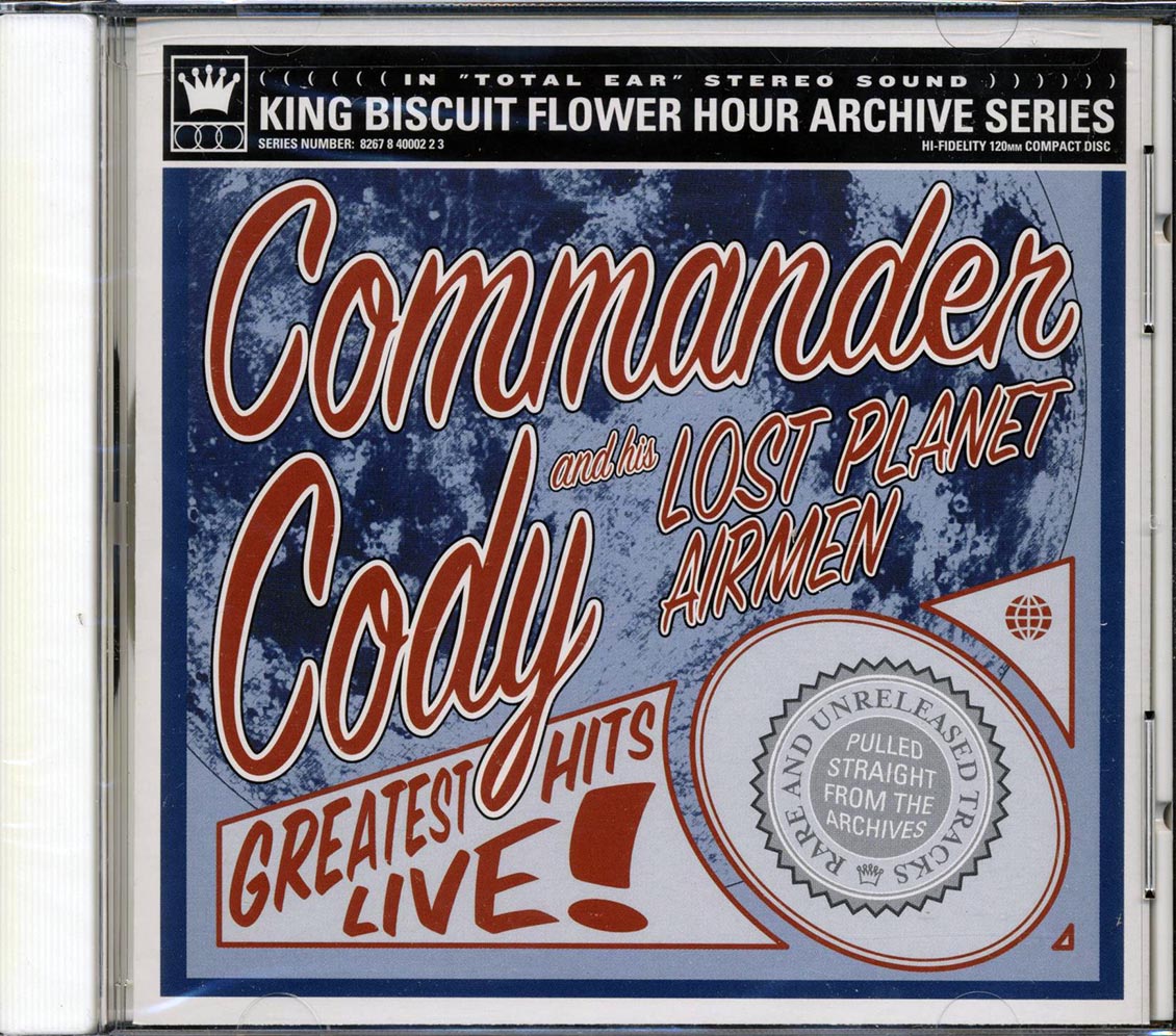 Commander Cody & The Lost Planet Airmen - Greatest Hits Live Music CD