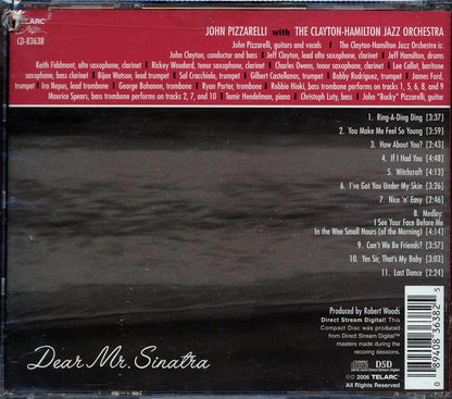 John Pizzarelli, Clayton-Hamilton Jazz Orchestra - Dear Mr. Sinatra Music CD