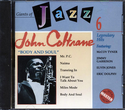 John Coltrane - Body And Soul: Giants Of Jazz 6 Music CD