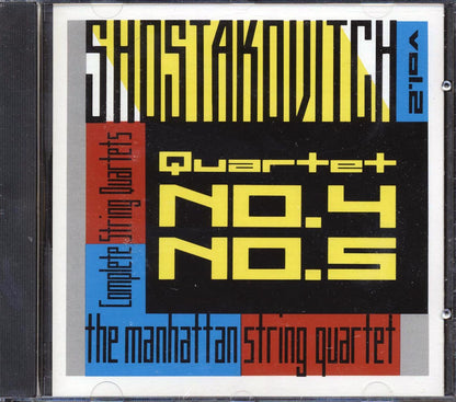 Shostakovitch, Manhattan String Quartet - The Complete String Quartets Volume 2 Nos. 4 & 5 Music CD