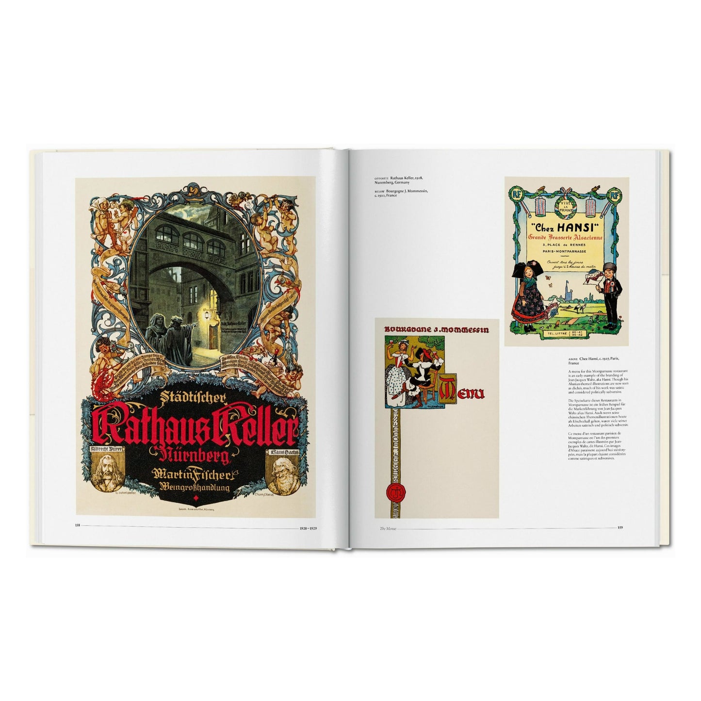 Menu Design in Europe (German, French, English) Book