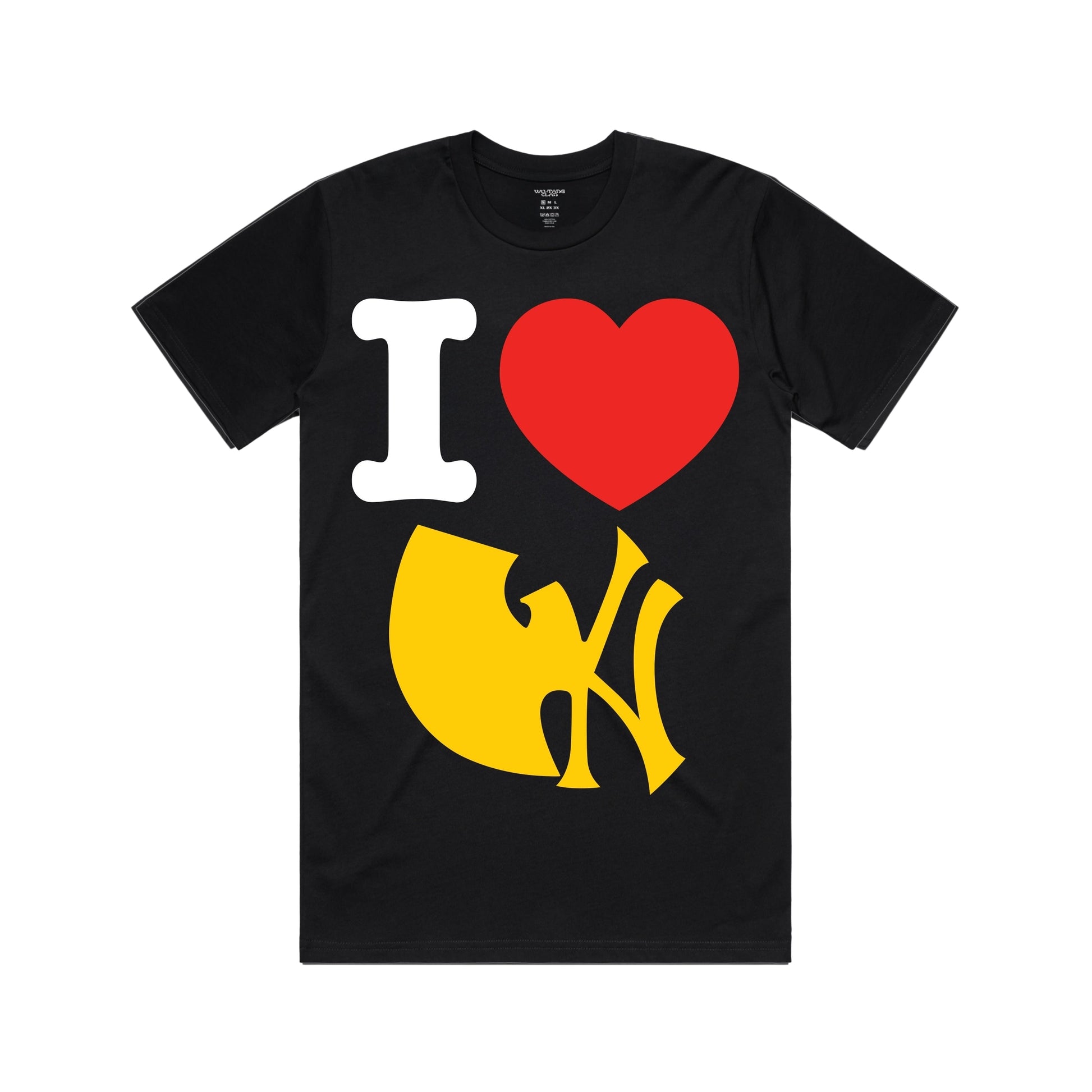 Wu-Tang Clan I Heart Wu York Mens T Shirt Black Officially Licensed