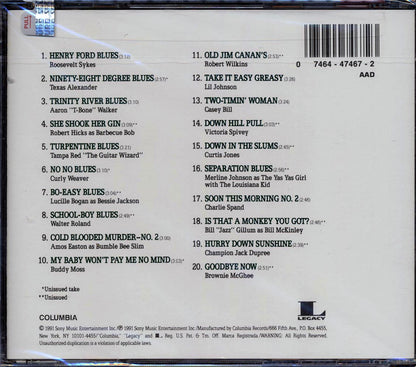 Roosevelt Sykes, Texas Alexander, T-Bone Walker, Etc. - Legends Of The Blues Volume 2 (20 tracks) Music CD