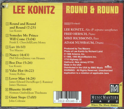 Lee Konitz - Round & Round (marked/ltd stock) Music CD