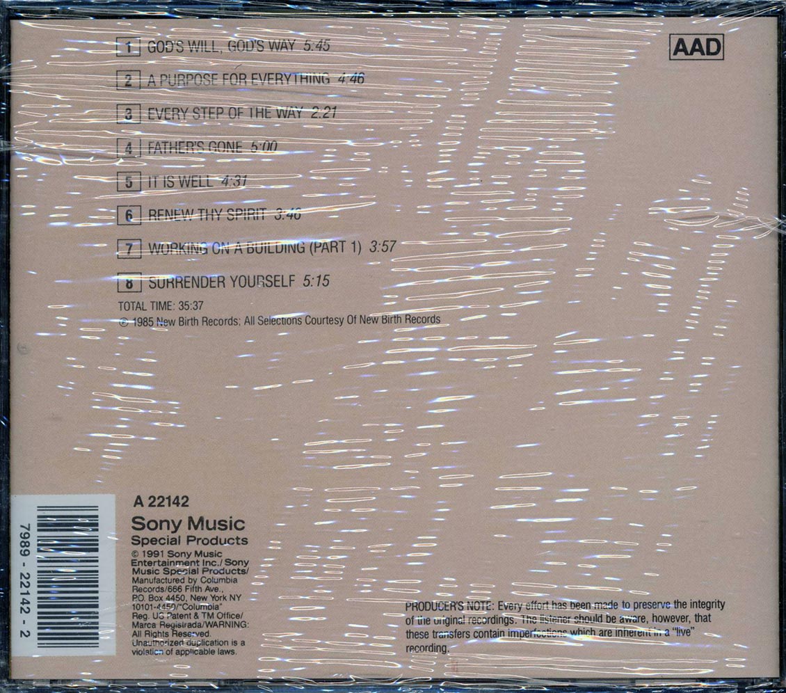 Benny Cummings - God's Will God's Way Music CD