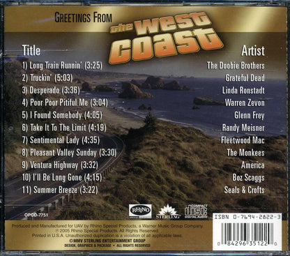The Doobie Brothers Grateful Dead America Seals & Crofts Etc Greetings From The West Coast Music CD