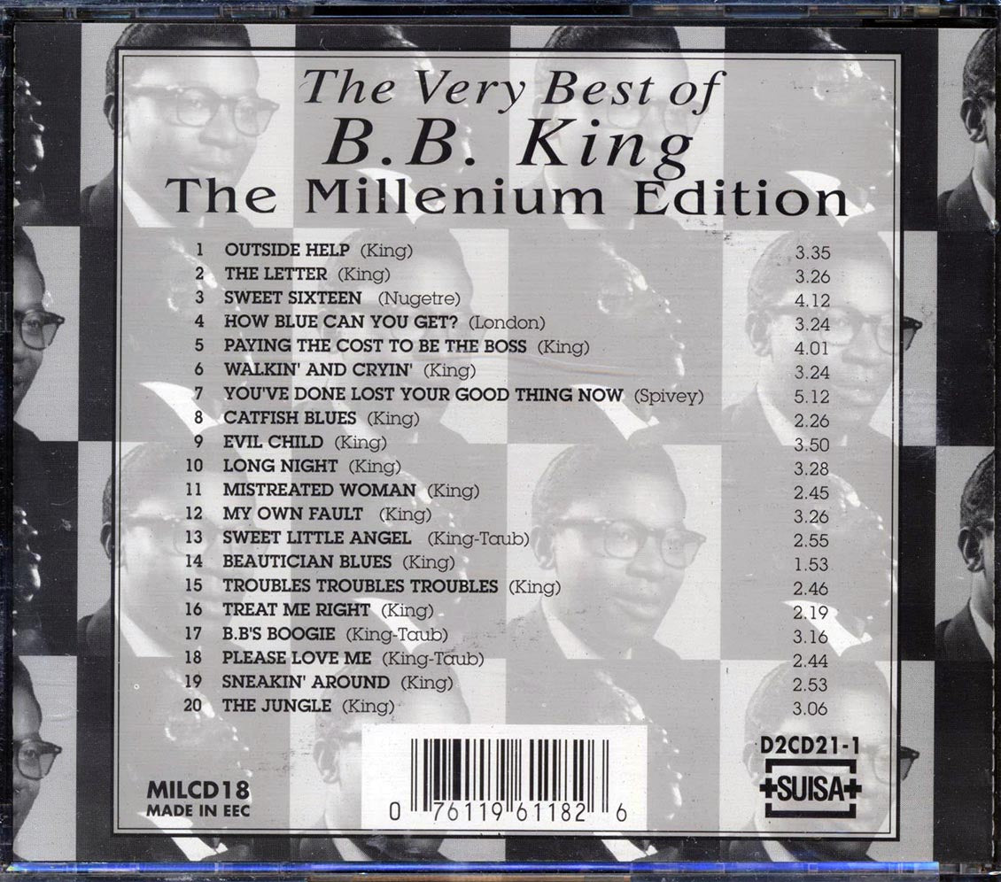 BB King - The Very Best Of BB King: The Millennium Edition (20 tracks) Music CD