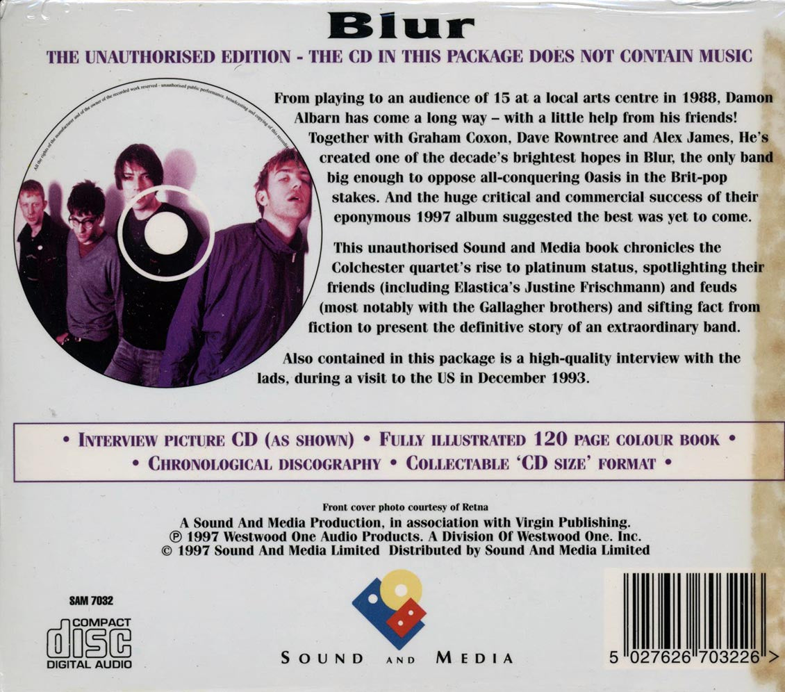Blur - Fully Illustrated & Interview Disc: The Unauthorised Edition (incl. large booklet) Music CD