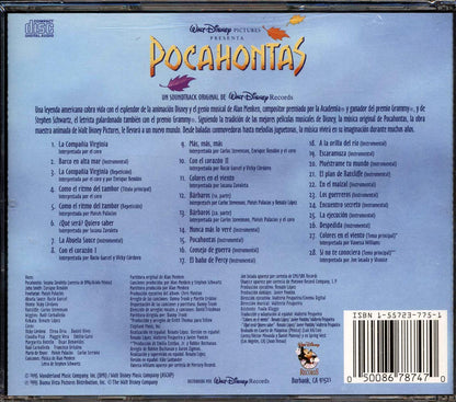 Alan Menken, Stephen Schwartz, Etc. - Pocahontas: Un Soundtrack Original De Walt Disney Records Music CD