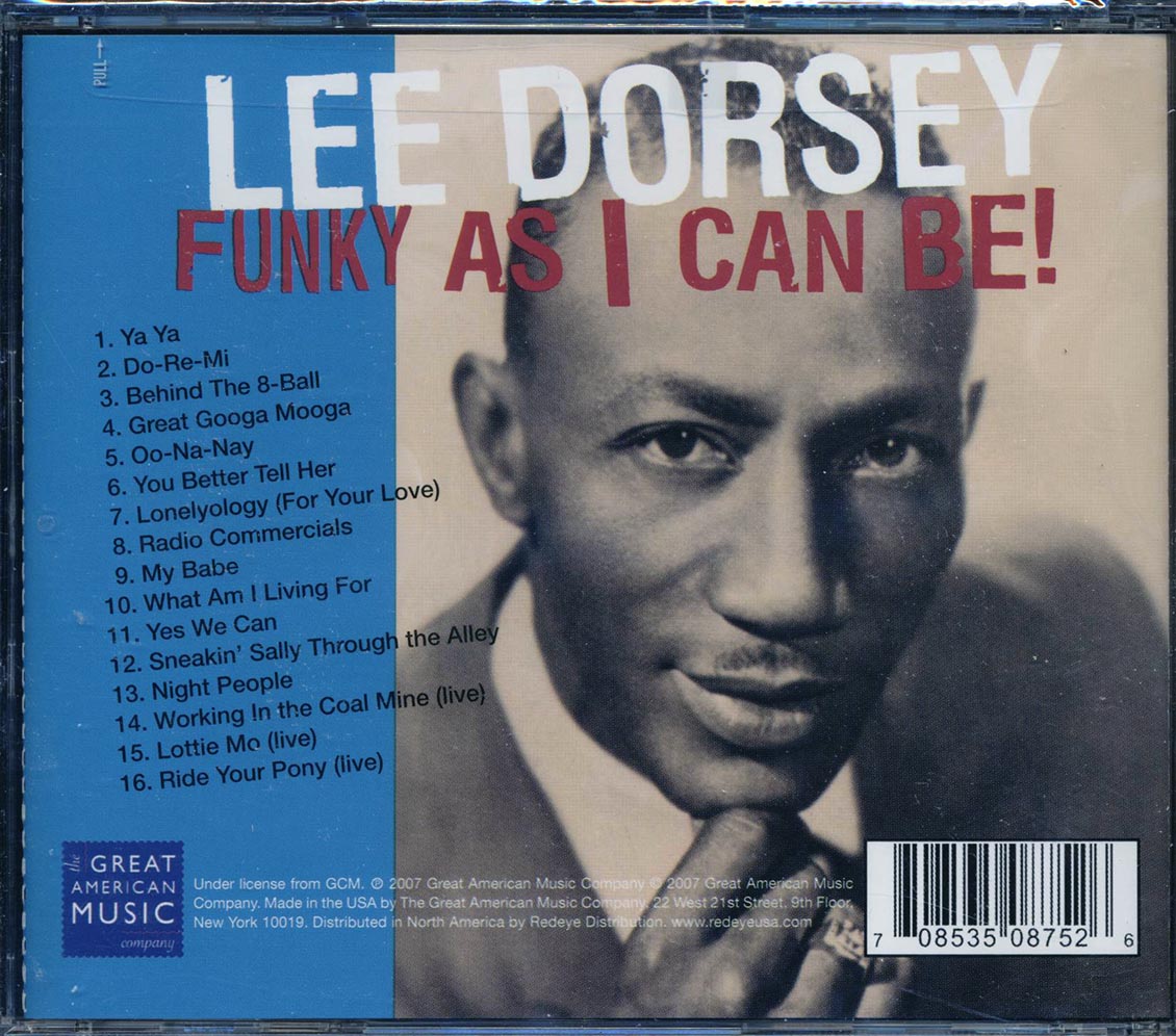 Lee Dorsey - Funky As I Can Be Music CD