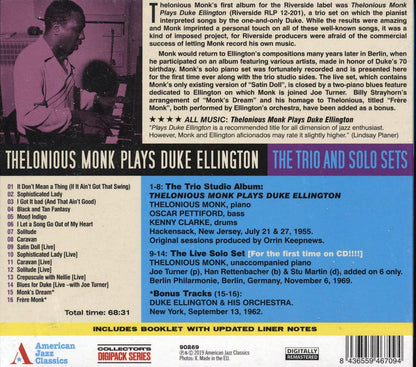 Thelonious Monk Thelonious Monk Plays Duke Music CD
