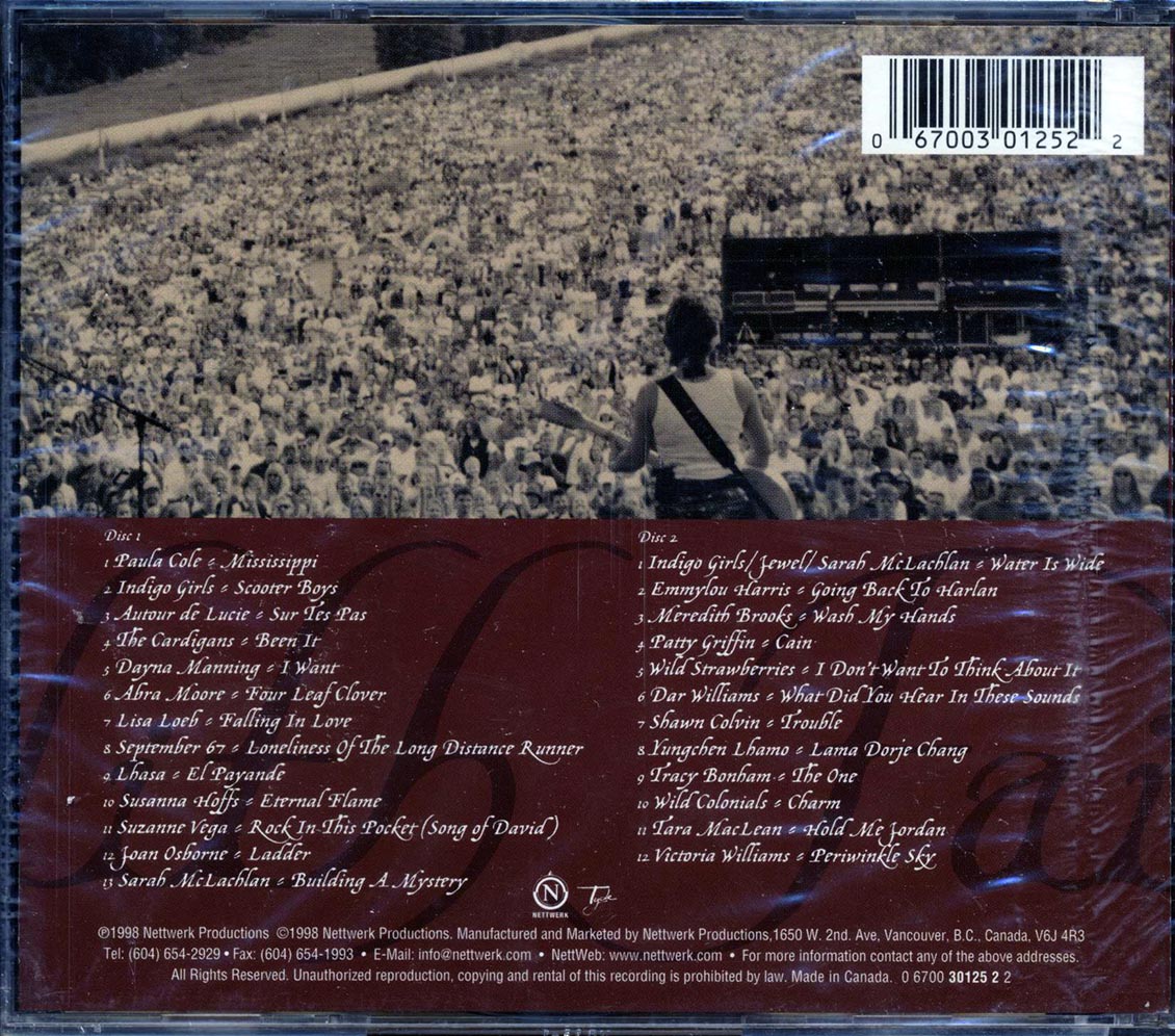 Indigo Girls, The Cardigans, Sarah McLachlan, Etc. - Lilith Fair: A Celebration Of Women In Music (25 tracks) (2xCD) (marked/ltd stock) Music CD