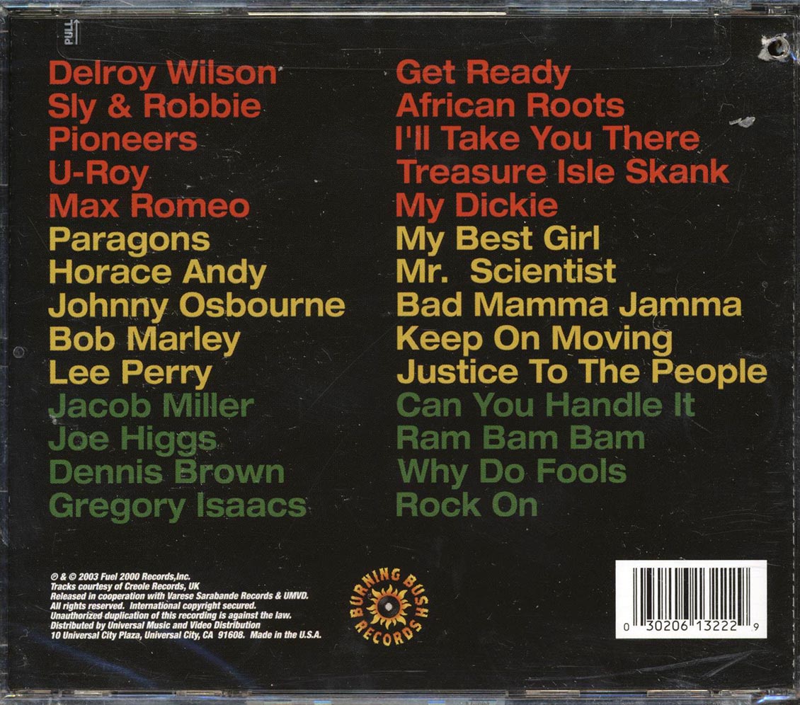 Jacob Miller, Sly & Robbie, The Pioneers, U Roy, Lee Perry, Etc. - Roots Reggae Rasta (marked/ltd stock) Music CD