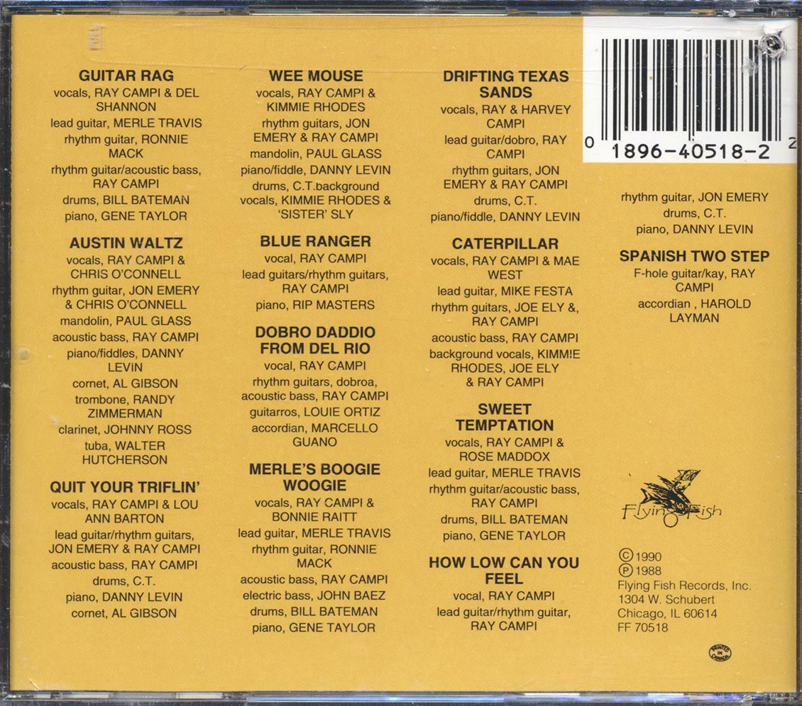Ray Campi - With Friends In Texas (marked/ltd stock) Music CD