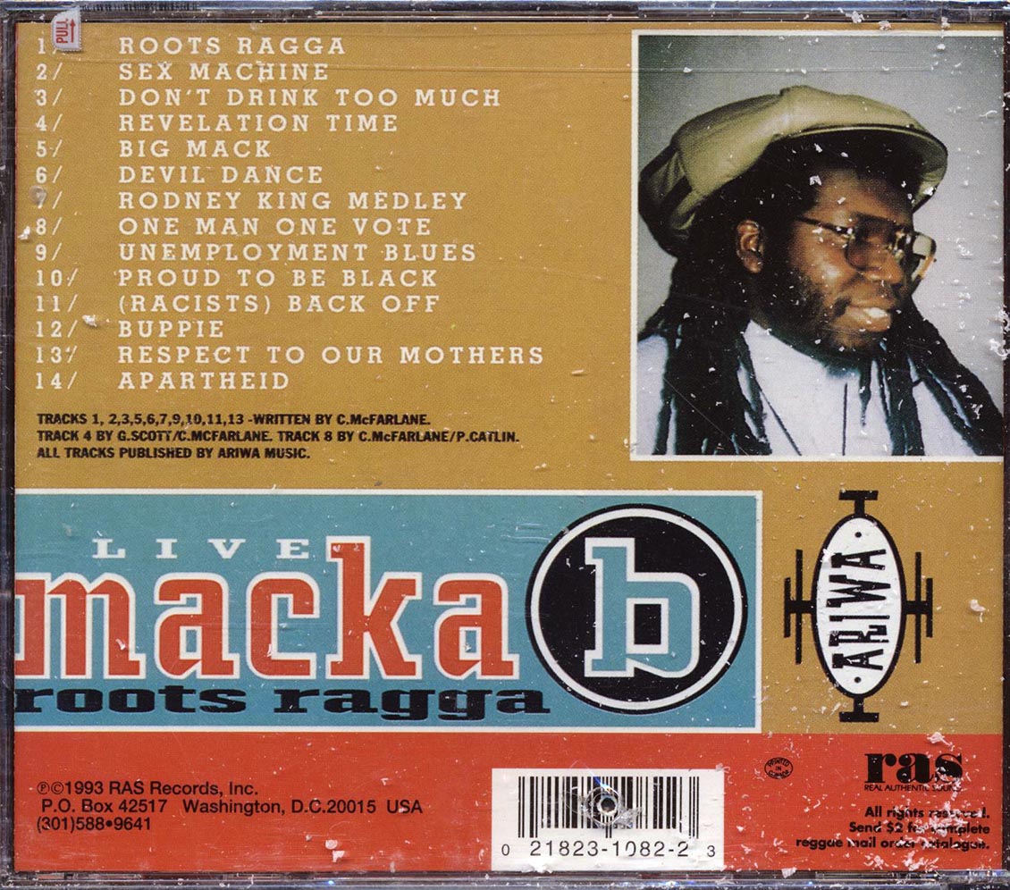 Macka B - Roots Ragga: Recorded Live In Concert At Spain, Germany And Japan (marked/ltd stock) Music CD