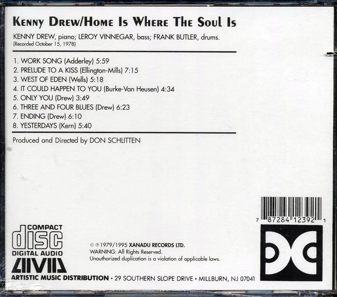 Kenny Drew - Home Is Where The Soul Is (marked/ltd stock) Music CD