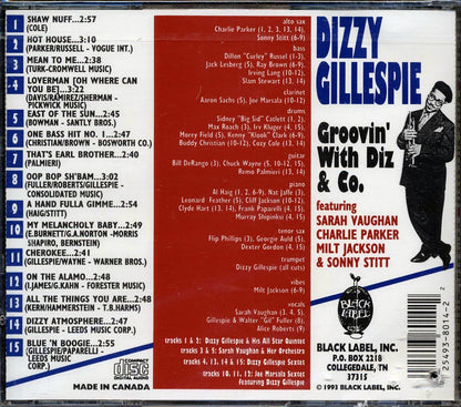 Dizzy Gillespie, Sarah Vaughan, Charlie Parker, Milt Jackson, Sonny Stitt - Groovin' With Diz & Co. (marked/ltd stock) Music CD