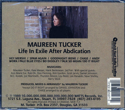 Maureen Tucker - Life In Exile After Abdication (marked/ltd stock) Music CD