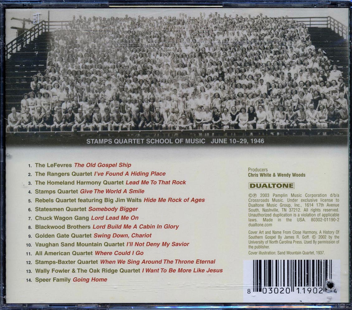 LeFevres, Rangers Quartet, Stamps Quartet, Etc. - Close Harmony: A History Of Southern Gospel Music Volume 1 1950-1955 (marked/ltd stock) Music CD