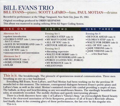 Bill Evans The Complete Village Vanguard Recordings 1961 26 tracks 3xCD box set marked/ltd stock Music CD