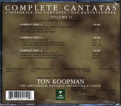 Tom Koopman The Amsterdam Baroque Orchestra & Choir Bach Complete Cantatas Volume 11 marked/ltd stock Music CD