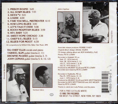 Big Chief Ellis, Tarheel Slim, Brownie McGhee, John Cephas - Big Chief Ellis Music CD