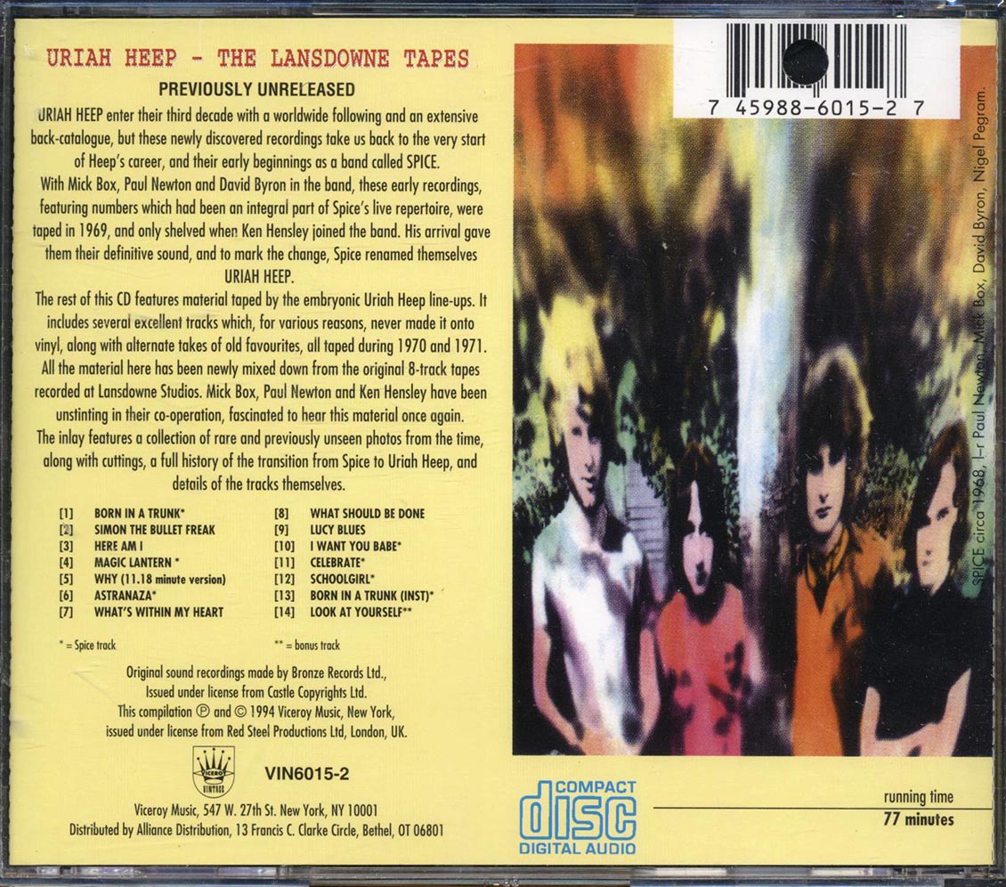 Uriah Heep - The Lansdowne Tapes (marked/ltd stock) Music CD