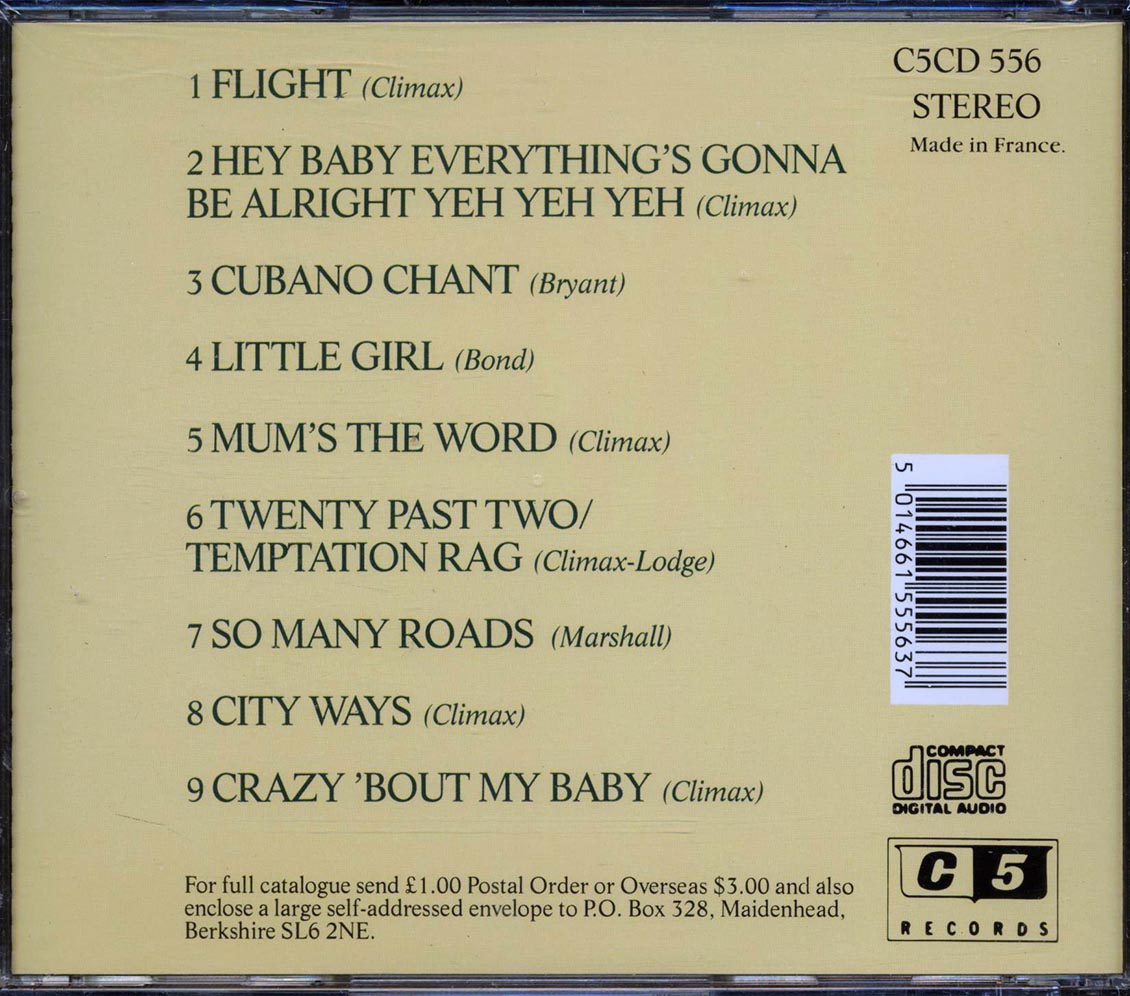 The Climax Blues Band Plays On Music CD