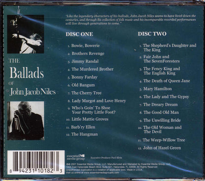 John Jacob Niles - The Ballads Of John Jacob Niles (24 tracks) (2xCD) (incl. large booklet) (remastered) Music CD