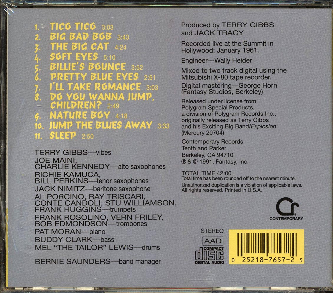 Terry Gibbs Dream Band - The Big Cat Volume 5 Music CD