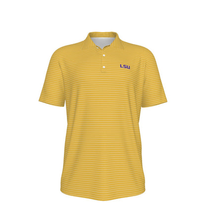 LSU Football Striped - Polo